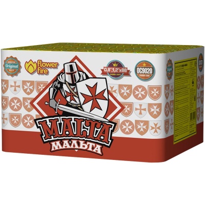 Мальта Батарея салютов купить в Октябрьском | oktyabrskoe.salutsklad.ru