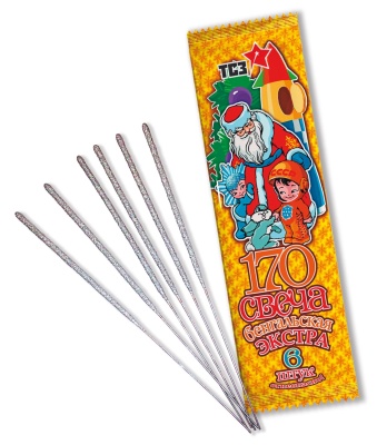 170 мм. Экстра Бенгальские огни купить в Октябрьском | oktyabrskoe.salutsklad.ru