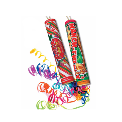 Макси-Гигант с серпантином Хлопушки купить в Октябрьском | oktyabrskoe.salutsklad.ru